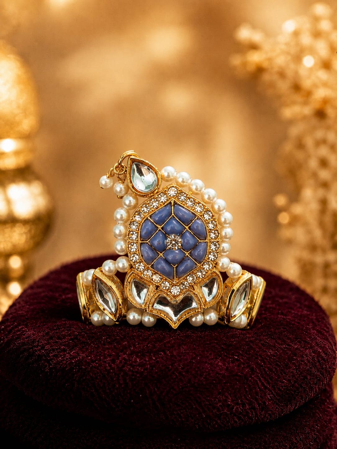Mukut For Laddu  Gopal Purple