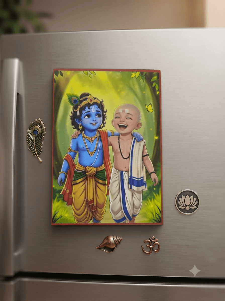 Fridge Magnet (Krishna & Sakha)