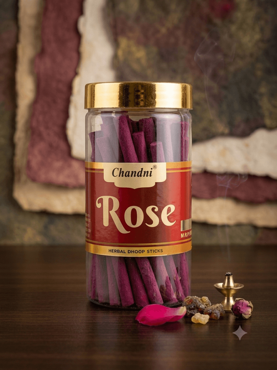 Rose Bambooless Dhoop Sticks
