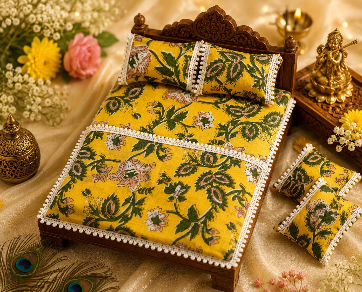 Handmade Bedding Set for Laddu Gopal