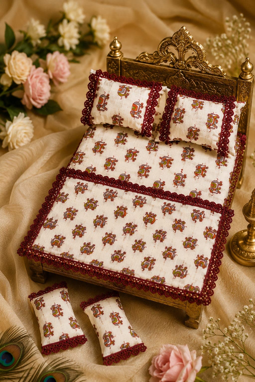 Handmade Bedding Set for Laddu Gopal