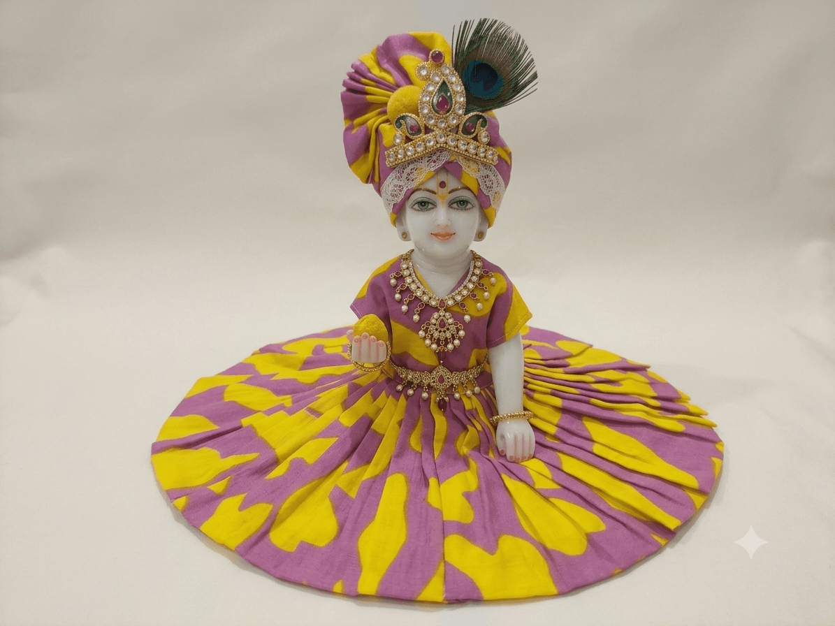 Soft Cotton Summer Poshak with Matching Pagadi