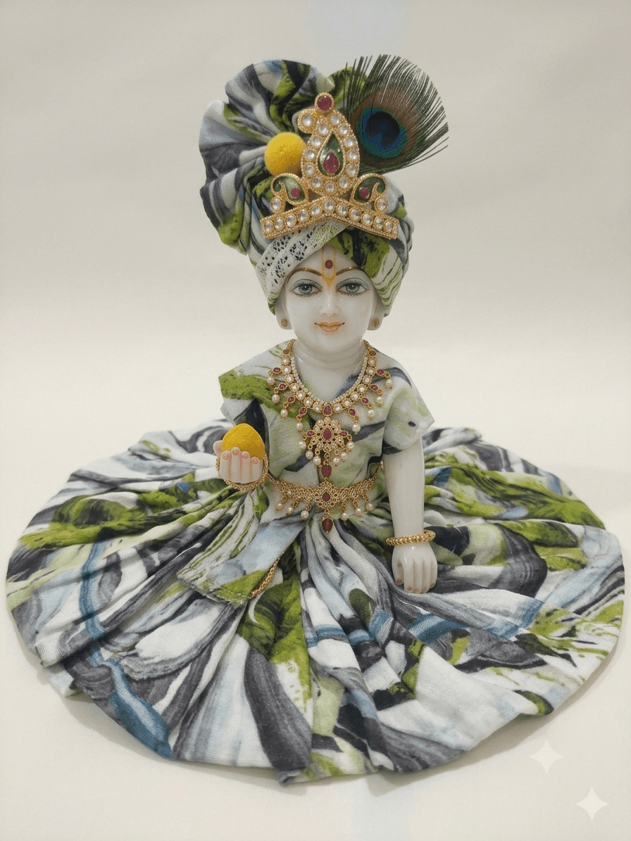 Soft Cotton Summer Poshak with Matching Pagadi