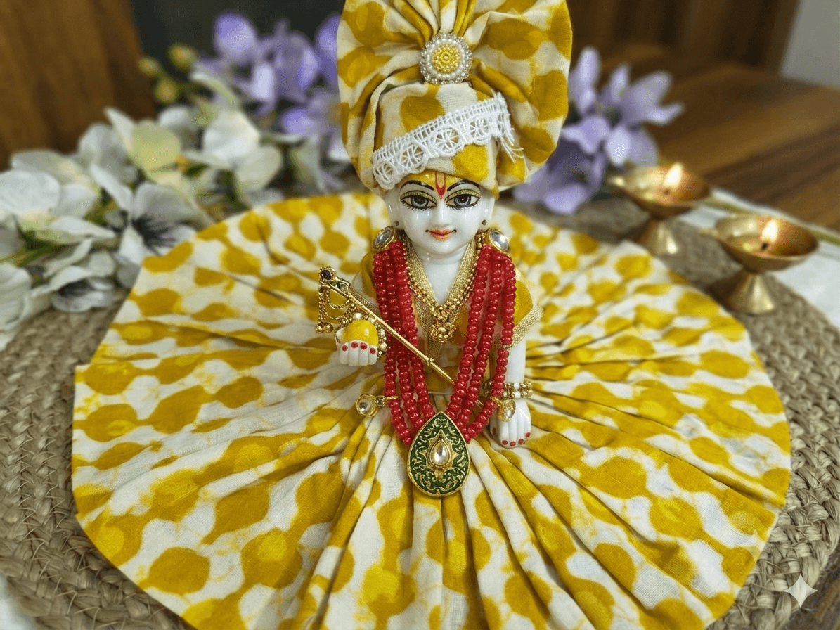 Soft Cotton Summer Poshak with Matching Pagadi